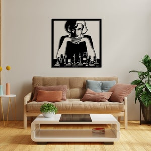 The Queen's Gambit Art Print Beth Harmon Room Decor 