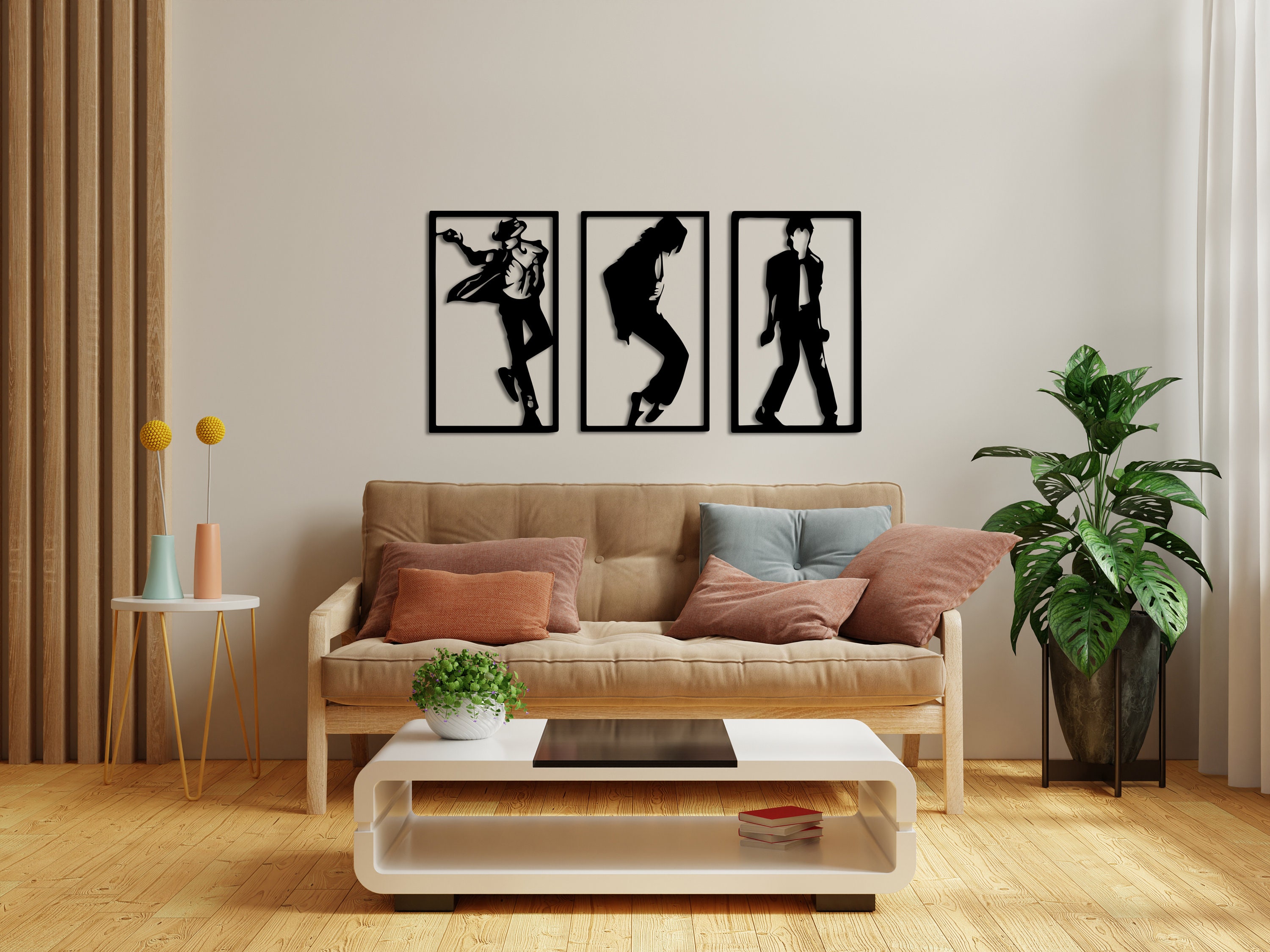 American Style Michael Jackson MJ Wall Stickers Music Dancer Dangerous  Wallpaper Mural For Bar Bedroom Room Decoration
