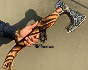 Belle hache forgée viking faite à la main, cadeau Groomsmen , cadeau d’anniversaire, hache d’objets de collection , cadeau pour lui , cadeau d’anniversaire pour mari