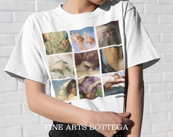 Alexandre Cabanel Grid Unisex T-Shirt | Famous Old Paintings | Renaissance Aesthetic | Art Tee | Grunge Aesthetic Clothing | Art Lover Gift