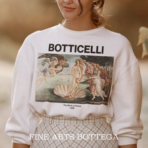 The Birth of Venus – Sandro Botticelli Unisex Sweatshirt | Renaissance | Famous Painting | Grunge Clothing | Art Lover | Tumblr Aesthetic