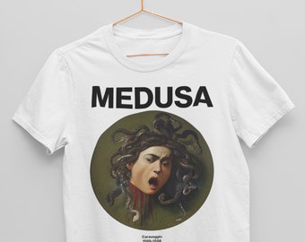 Medusa – Caravaggio | Classical Art | Classic Old Painting | Vintage Aesthetic | Famous Painting Print Unisex T-shirt