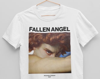 Fallen Angel – Alexandre Cabanel | Classical Art | Classic Old Painting | Vintage Aesthetic | Famous Painting Print Unisex T-shirt