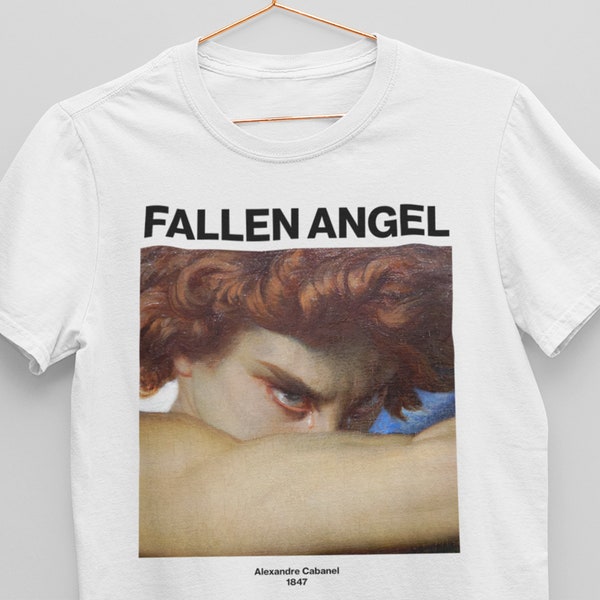 Fallen Angel – Alexandre Cabanel | Classical Art | Classic Old Painting | Vintage Aesthetic | Famous Painting Print Unisex T-shirt