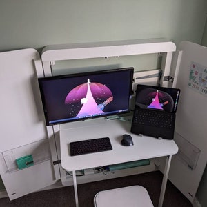 Hidden monitor sale desk