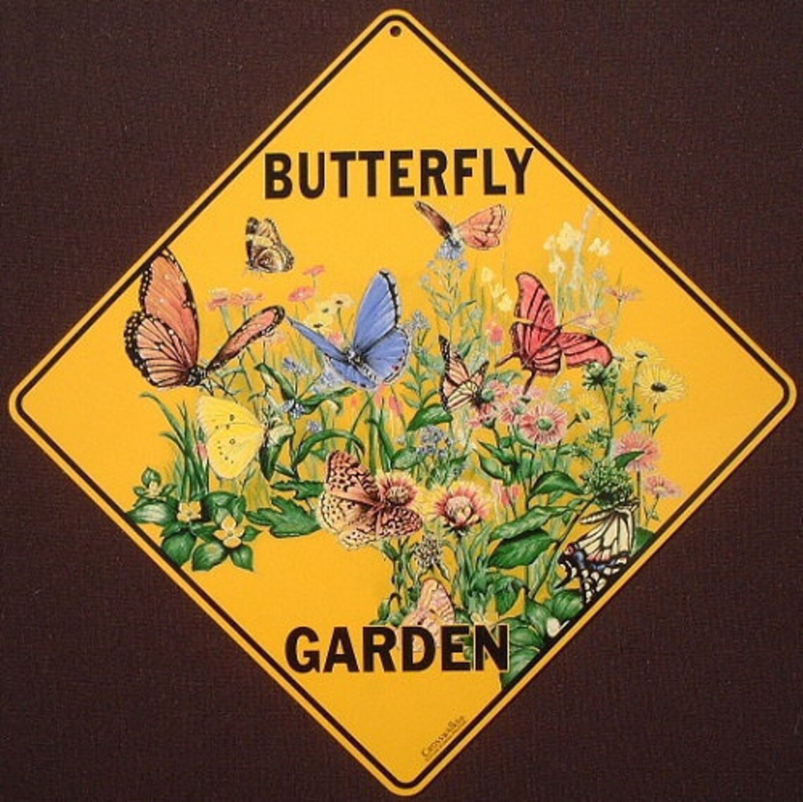 BUTTERFLY GARDEN Sign 16 1/2 by 16 1/2 new decor butterflies Etsy