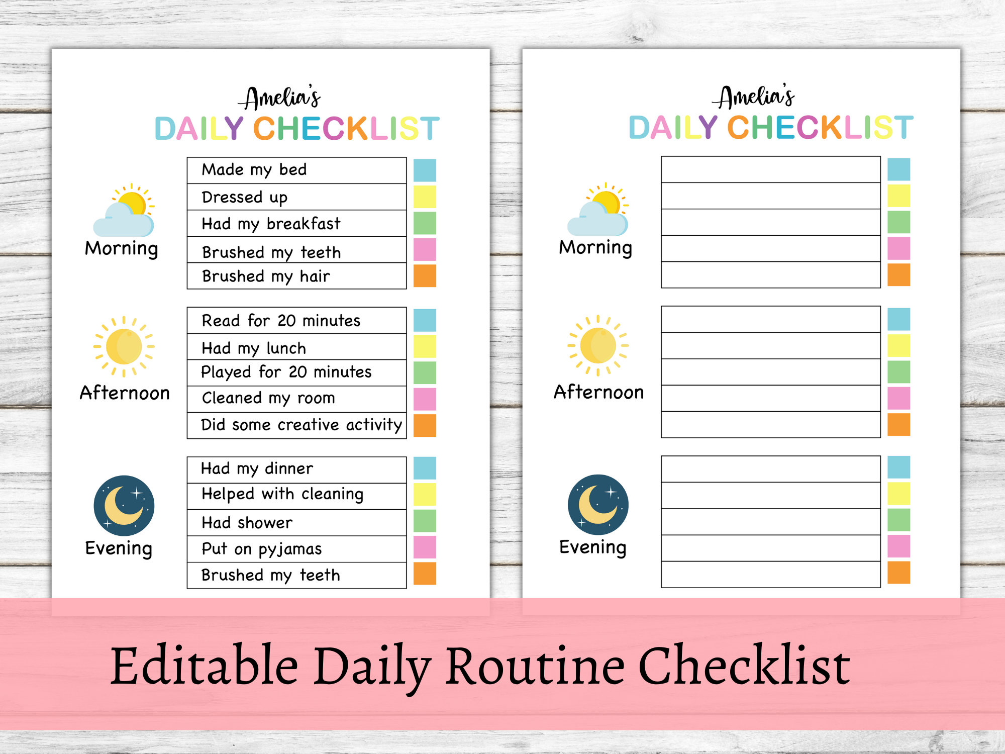 Morning Routine Checklist