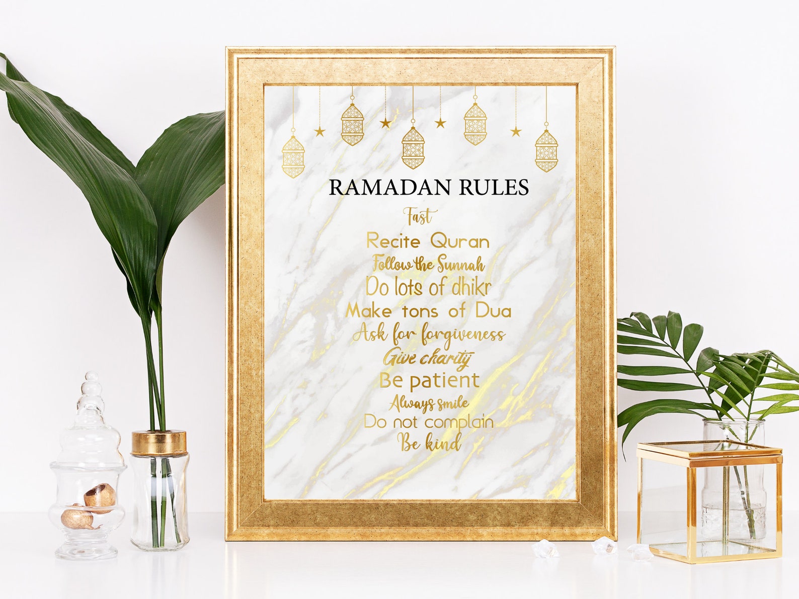 Ramadan Rules Ramadan Decorations Ramadan Decor Ramadan Etsy
