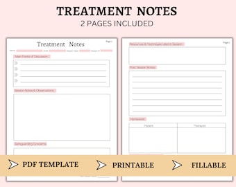 治療メモ テンプレート | クライアント向けセラピスト メモ