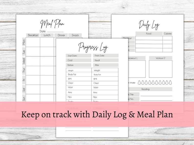 75 Day Challenge Tracker 75 Printable Hard 75 Tracker Etsy