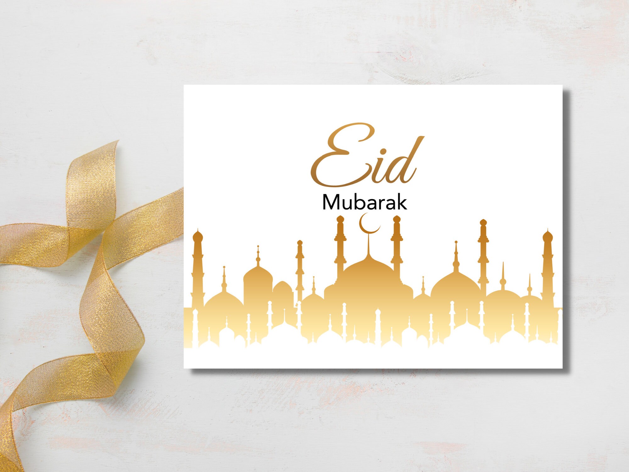 Eid Mubarak Card Eid Gift Eid Card Instant Download Digital Etsy