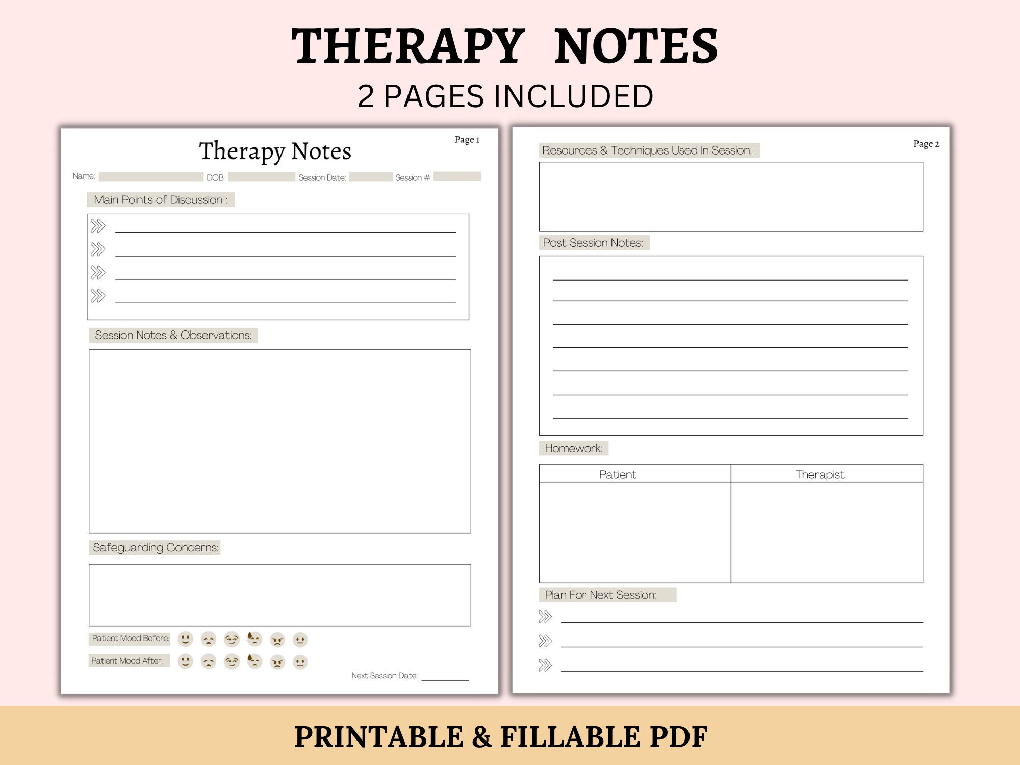 homework for clients in therapy