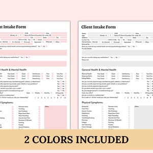 Therapy Client Intake Form Template: Fillable Counseling Paperwork (PDF Printable & Digital) image 4