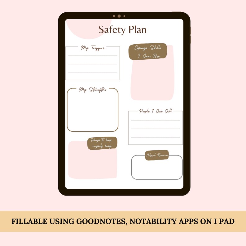 Safety Crisis Plan Template Therapist Tools Therapeutic Worksheet Safety Crisis Plan Template Therapist Tools Therapeutic Worksheet
