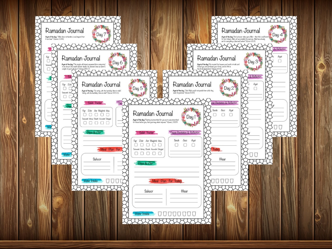 Ramadan Planner PDF Ramadan Daily Planner Printable Etsy