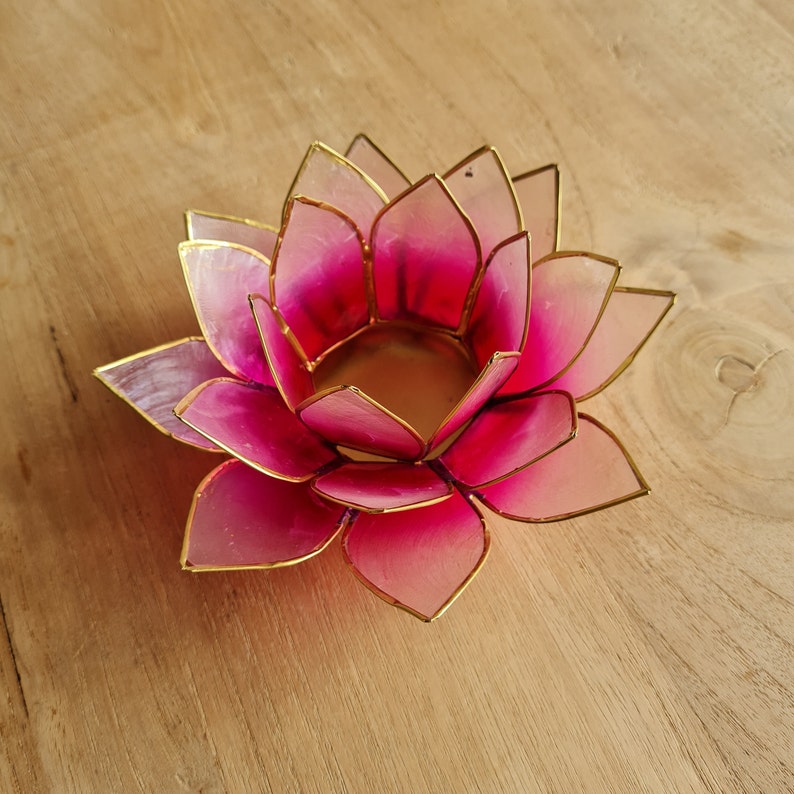 Lotus flower tea light holder Etsy