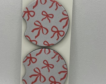 Bows Car Coaster Set