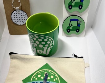 Golf theme mug set