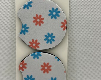 Flower Car Coaster Set