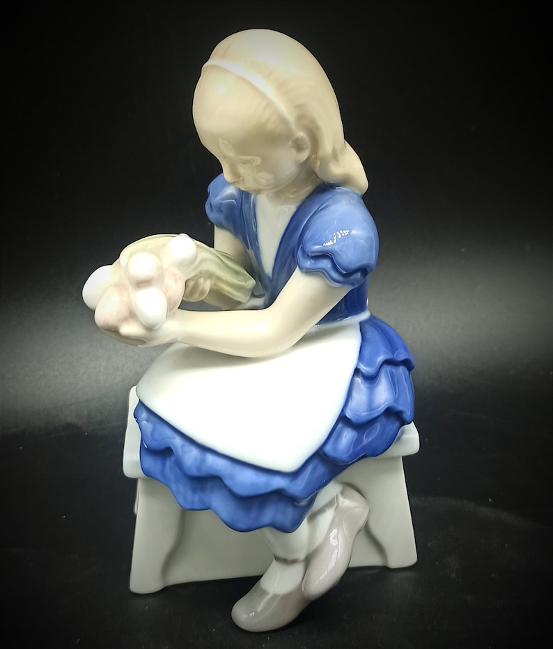 Bing and Grondahl Royal Copenhagen Little Girl Figurine With Flowers ...