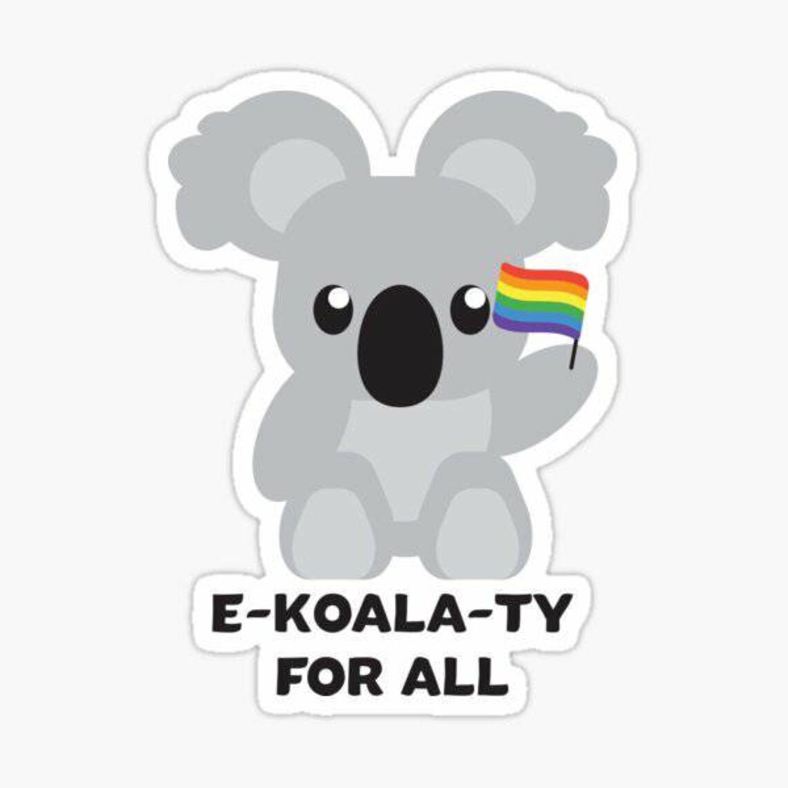 Ekoalaty pride flag vinyl sticker lgbtq sticker equality  etsy