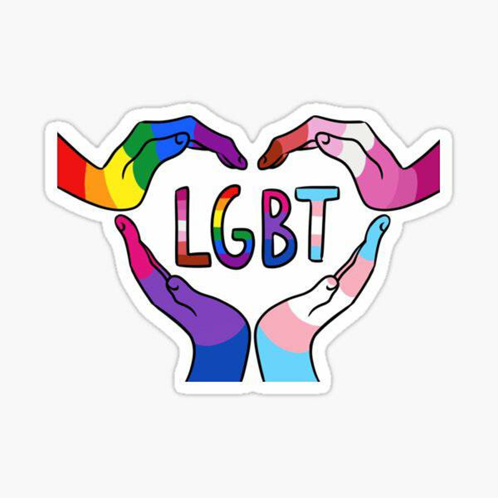 LGBTQ Pride ASL Love Sticker Equality Sticker Love is | Etsy