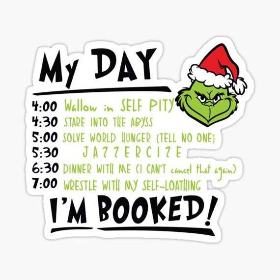 Grinch Christmas Vinyl Sticker Christmas Color Grinch Sticker Etsy