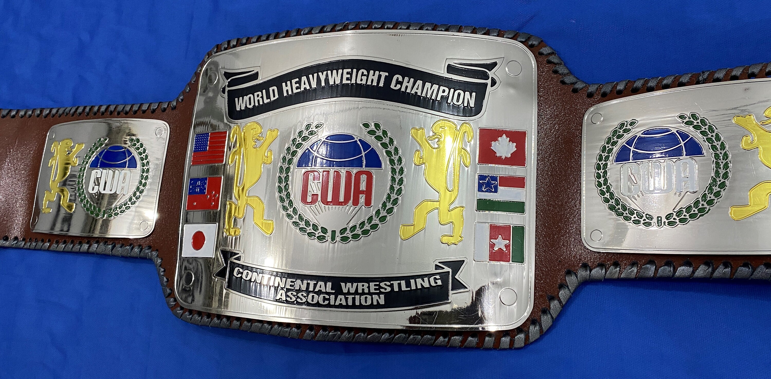 CWA World Wrestling Championship Belt continental Wrestling Etsy UK