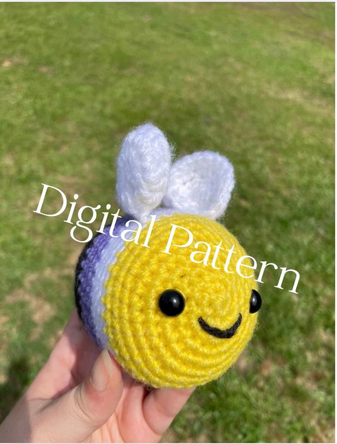 Crochet Pride Bee 4 Stripe Amigurumi PATTERN - Etsy