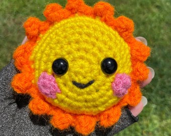 Virkad sol-amigurumi