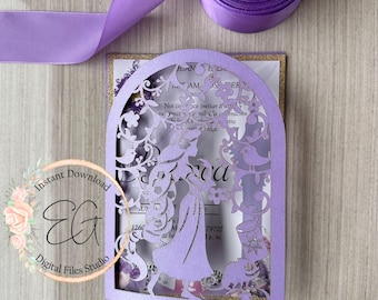 Laser cutting template, compatible with Cricut, Silhouette Cameo, etc.