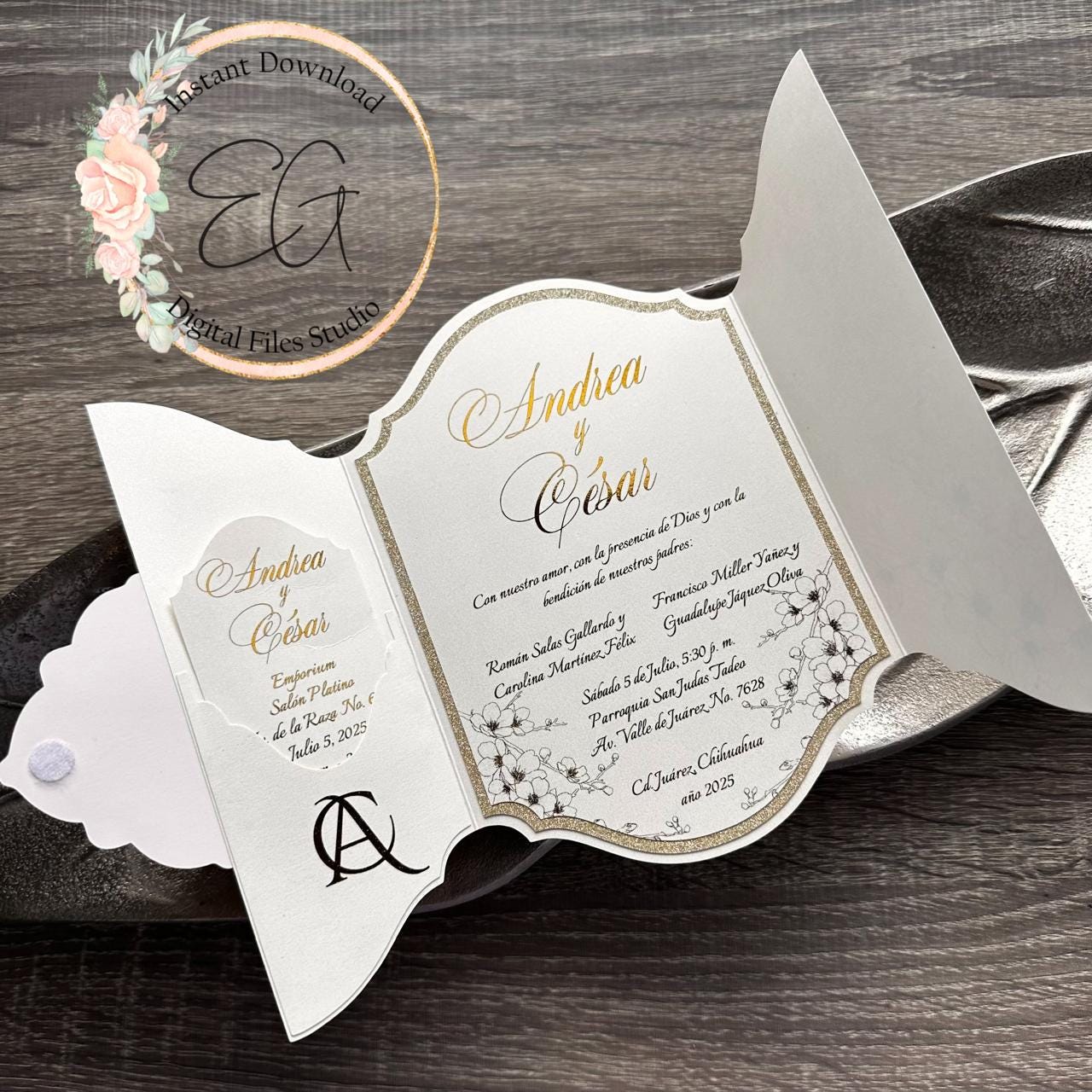 Invitación de boda barata - Etsy México, image size:1280x1280