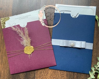 BASIC SLEEVE SVG for invitations, compatible with Cricut, Silhouette Cameo, Laser, etc.