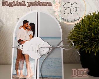 DIGITAL TEMPLATE to make a plotter-cut wedding invitation