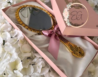 TEMPLATE to make a 10" HANDHELD MIRROR BOX compatible with Cricut, Silhouette Cameo, etc.
