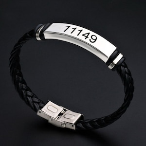 Discreet Secret Tickling Fetish Kink PU Leather Stainless Steel Adjustable Beaded Bracelet Knsmolagnia