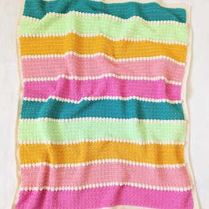 Iced Gem blanket pattern US terms, Crochet blanket pattern, beginner friendly crochet pattern, baby blanket pattern