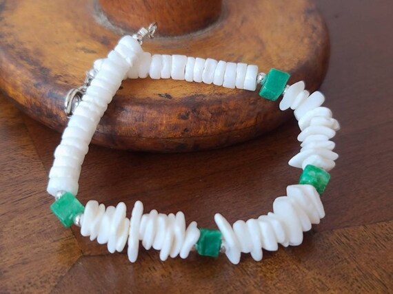 Puka Shell Bracelet with Puka Beads, Shell Chips,… - image 2