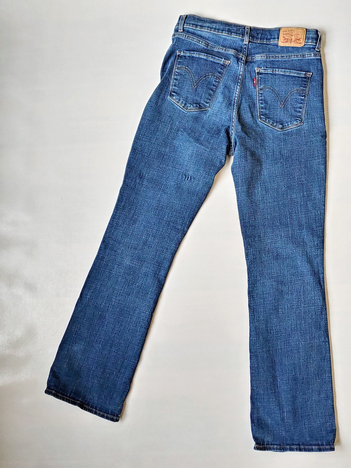 Levi's Classic 501 Boot Cut Jeans Women's Blue Denim Etsy