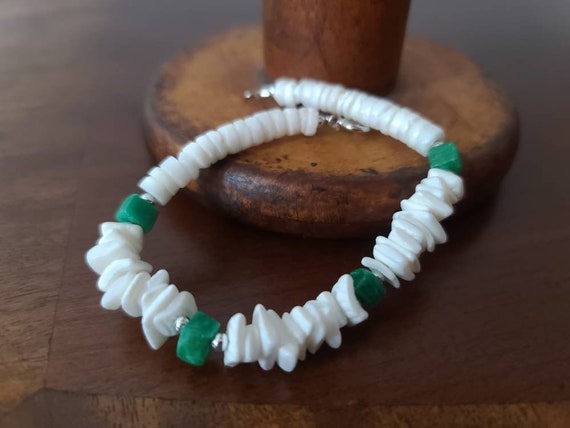 Puka Shell Bracelet with Puka Beads, Shell Chips,… - image 6