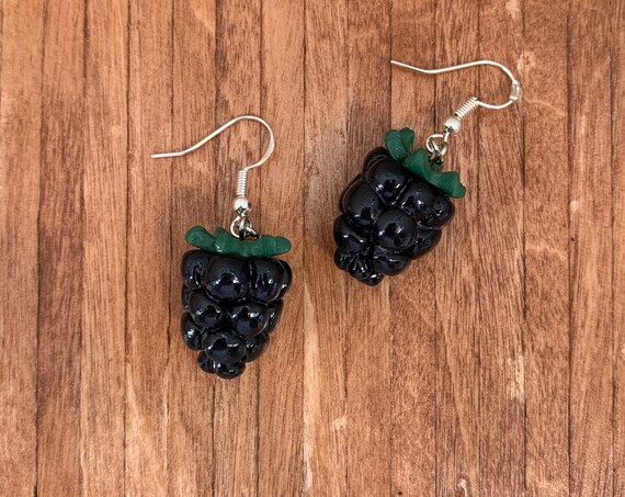 Glazed Blackberry Earrings