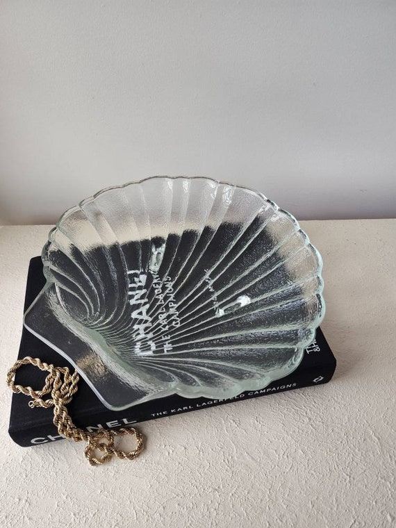 Vintage Shell Platter Bowl Glass Bowl Serving Plate - Etsy Australia