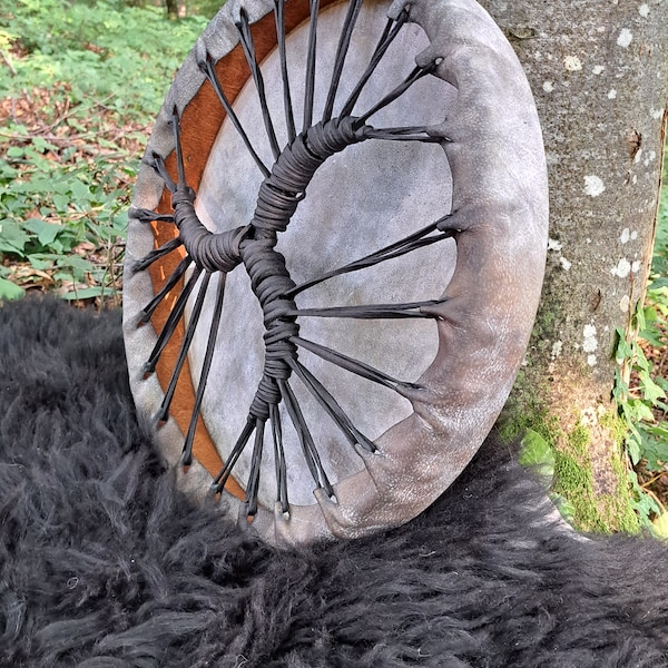 HandCrafted 48 cm, Shaman drum, Buffalo rawhide & Drum Stick