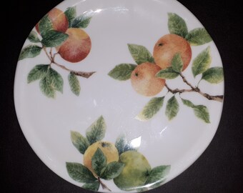 gray white florals Lambethware stoneware. 1985 Peach side plate Royal Doulton Avon LS1067 stoneware salad Vintage
