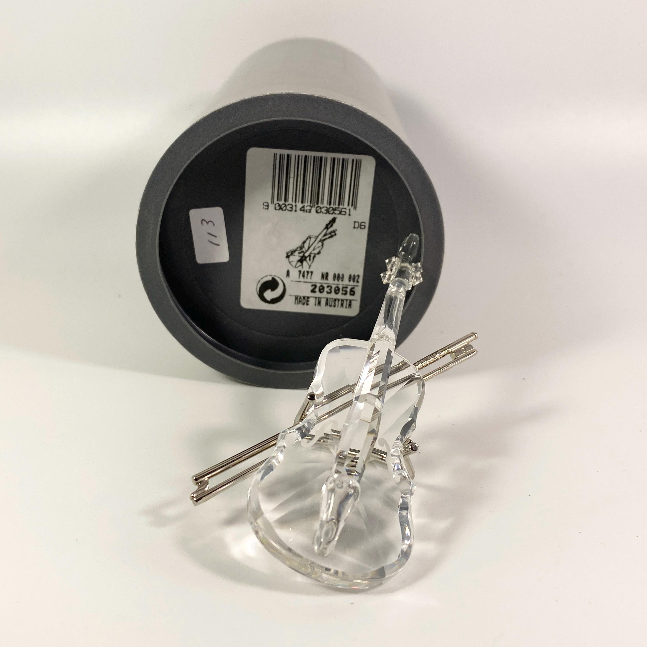 Swarovski Crystal Figurines Violin - Etsy