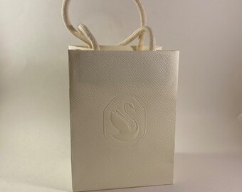 Set of 3 Swarovski Empty Shopping Paper Gift Mini Bags Sz 6.25 X 4.75 X 3.5 Etsy