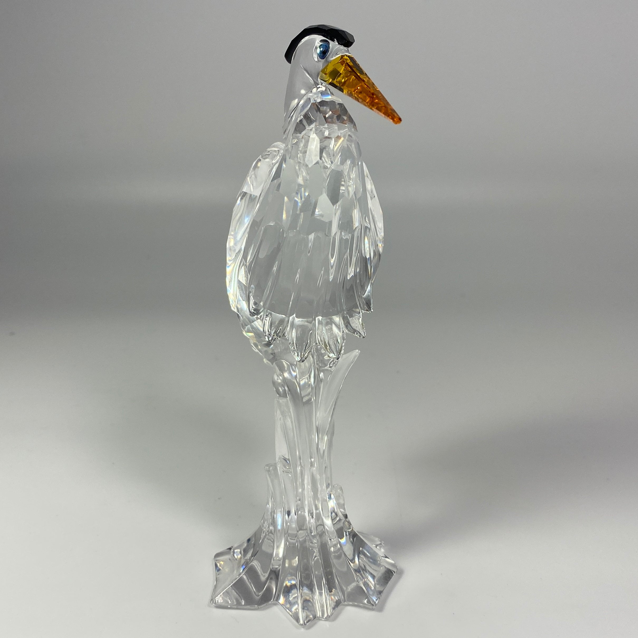 Swarovski 221627 Grey Heron Crystal Large Figurine W/original Box