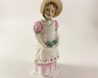 Royal Doulton EMMA Figurina HN 2834 Collezione Lady inglese Kate Greenaway 1976