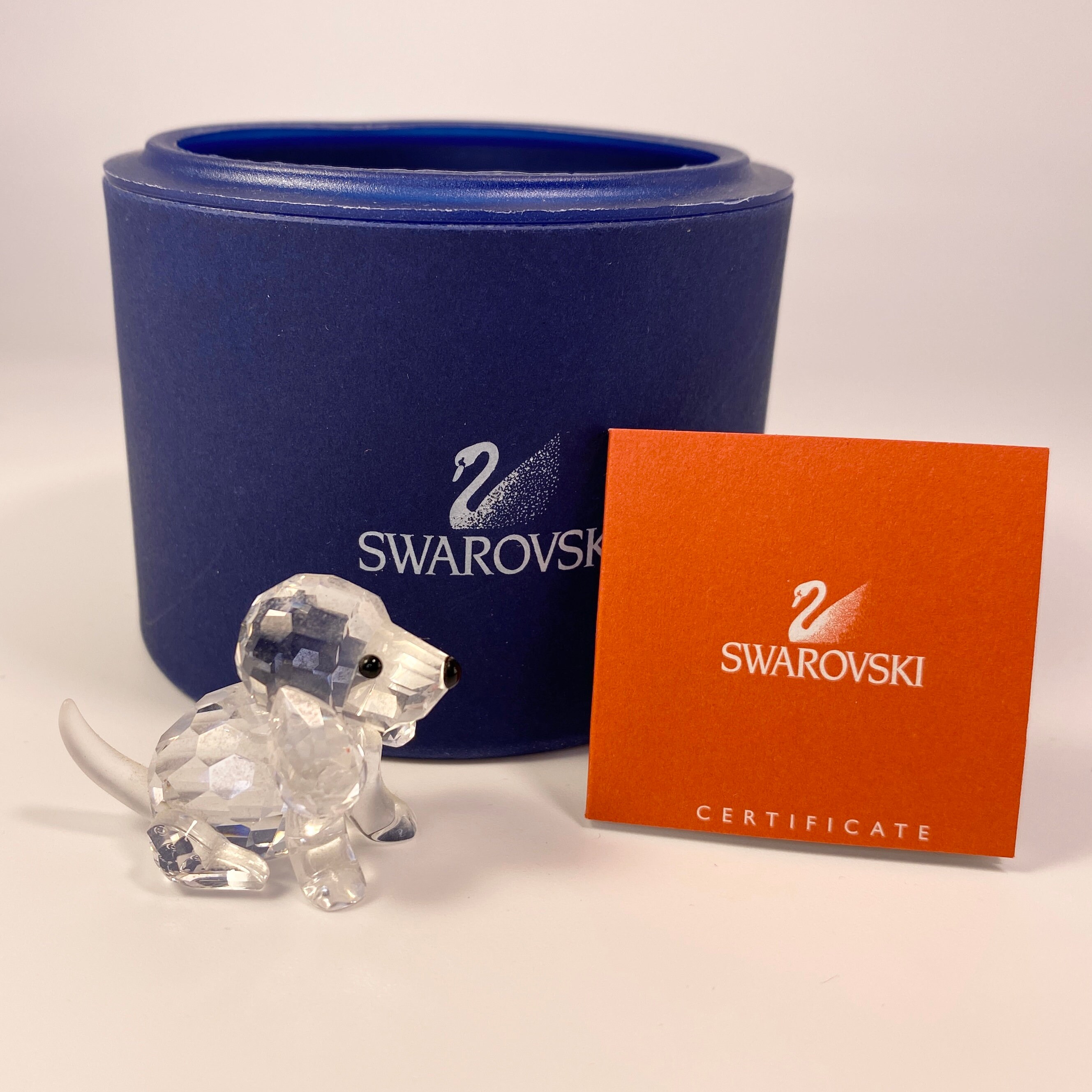 Swarovski Small Crystal Figurine Beagle Puppy Dog Sitting