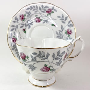 Vintage Royal Albert England Bone China Conway Pink Roses Cup and Saucer Set